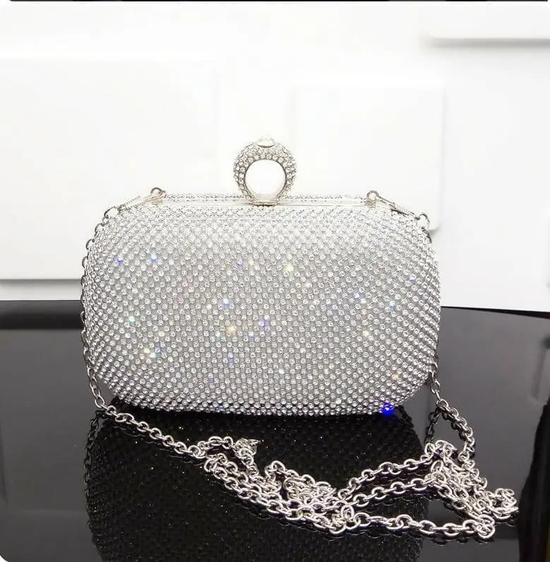 Pochette da sera borsa da sera tempestata di diamanti con borsa a tracolla a catena borse da donna portafogli borsa da sera per borsa da sposa