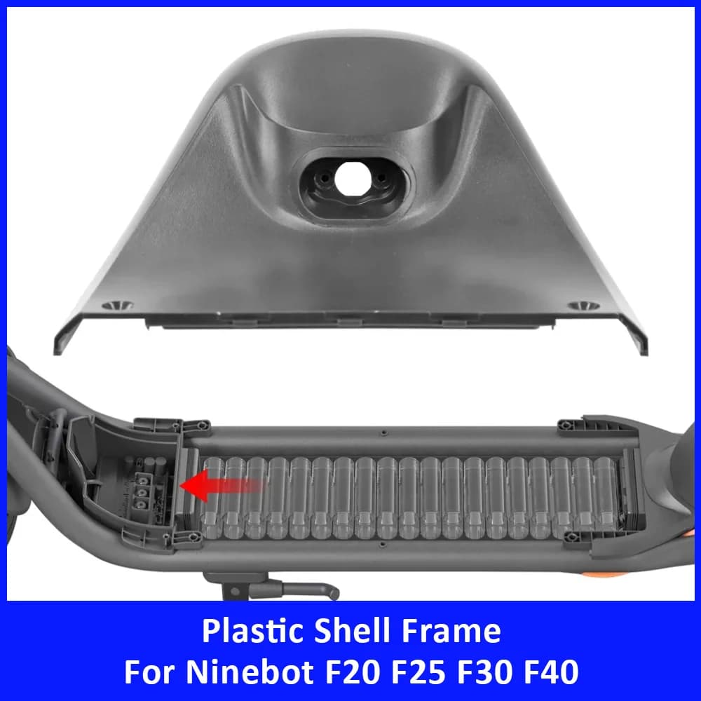 Coperchio Anteriore per Vano Batteria, Tappo Porta di Ricarica per Monopattino Elettrico Ninebot F20 F25 F30 F40, Ricambio Scocca in Plastica