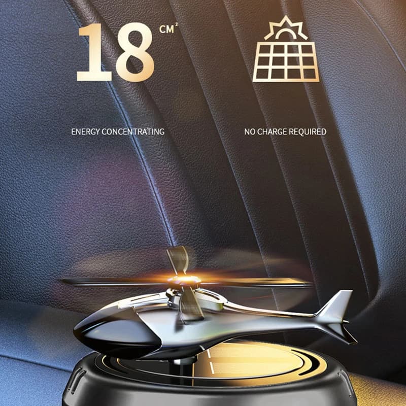 Solar Copper Rotating Car Diffuser Deodorant Ornaments Self Fragrance Decoration Deodorant Perfume Auto Diffuser