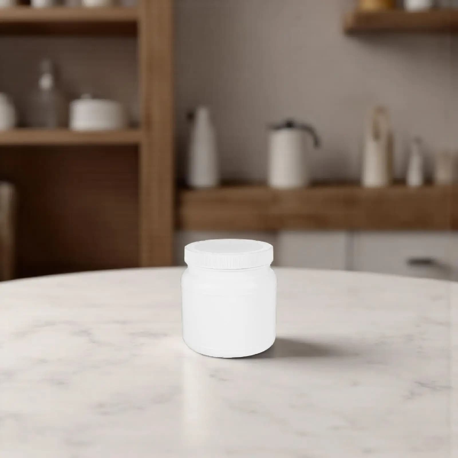 Plastic Storage Jar with Airtight Lid Wide Mouth Large Capacity Powder Container Milk Powder Protein Coffee Kitchen Pantry