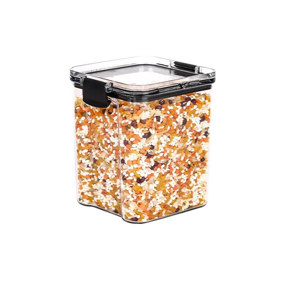 Transparent Food Storage Container Sealed Lid Stackable Kitchen Pantry Organizer Airtight Storage Container Kitchen Storage