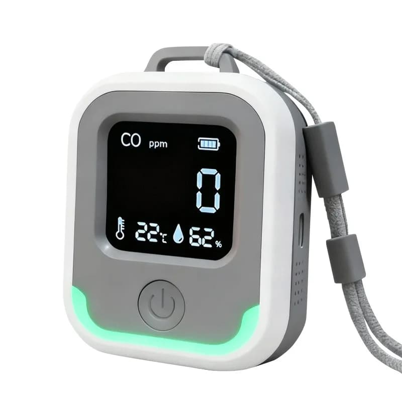 Patented 3-in-1 Carbon Monoxide Detector Portable Outdoor Camping RV Temperature And Humidity Alarm High Sensitivity 80dB HD-600