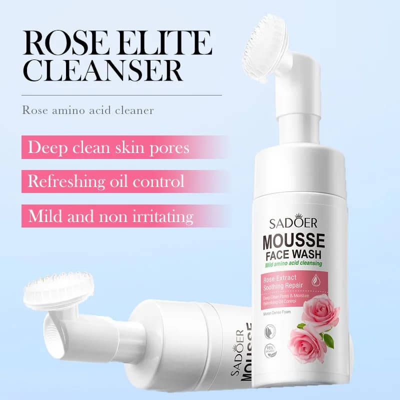 SAODER Frutta Detergente per il viso Schiuma per il lavaggio del viso Massasge Pulizia Mossee Idratante Idratante Cura della pelle coreana