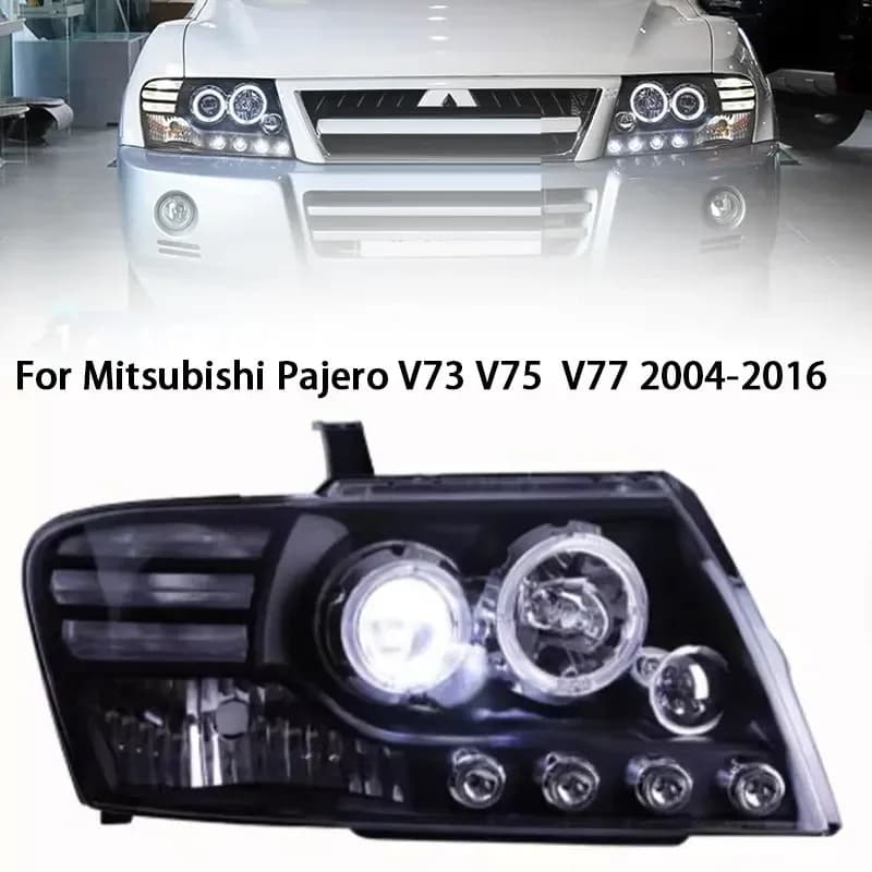Fari Per Mitsubis Pajero V73 Faro A LED 2004-2016 Fari Pajero V75 V77 DRL Indicatori di direzione Abbaglianti Lente Del Proiettore