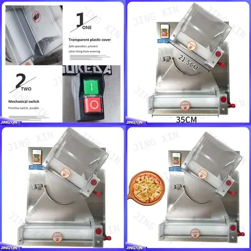 custom for 30cm Electric Dough Press Machine Automatic Commercial Pizza Dough Roller Bakery Pasta Maker 12 Inch