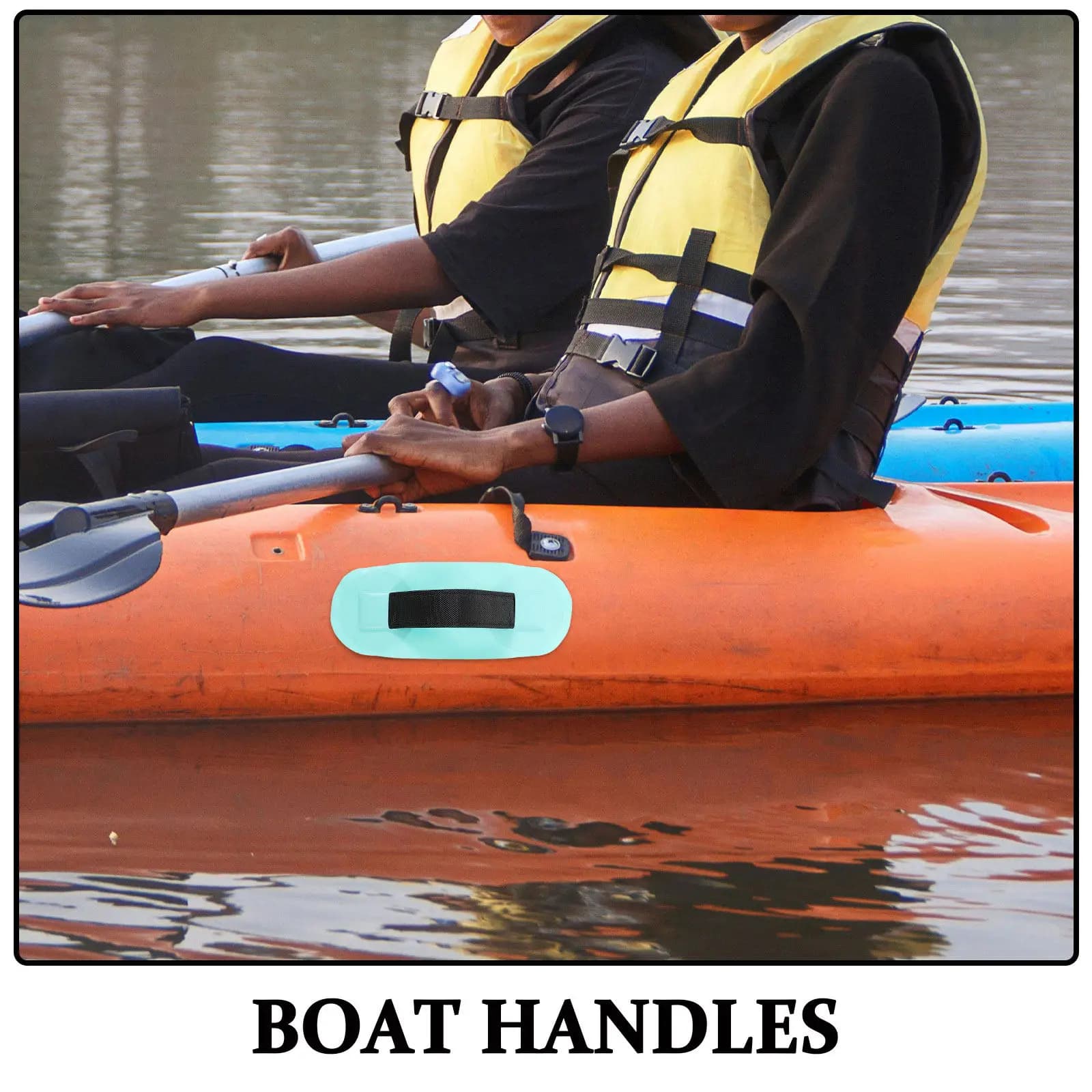 2 Pezzi Maniglie per Gommone in PVC Resistente, Ricambio per Kayak, Canoa, SUP, Paddle Board, Accessori per il Trasporto