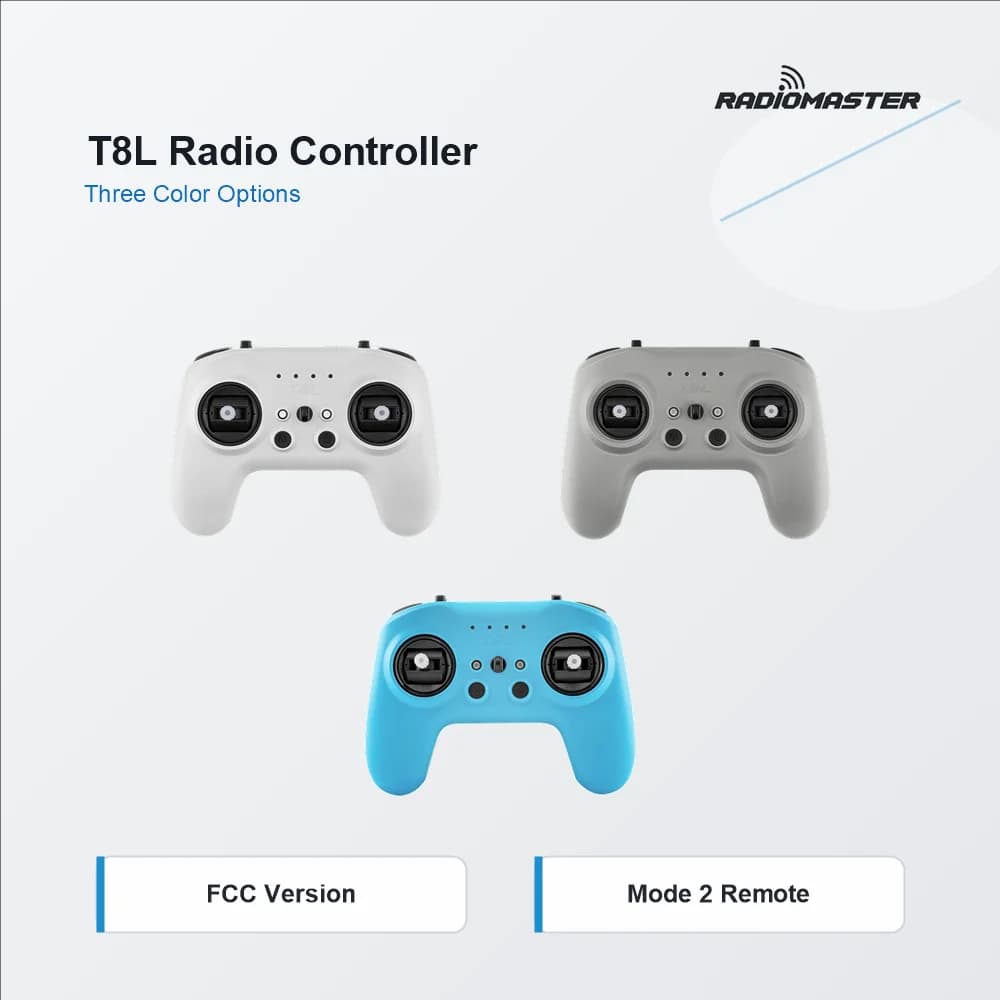 RadioMaster T8L 2.4GHz ExpressLRS Radio Transmitter ELRS X5 Hall Gimbal 100mW 10CH USB-C Controller For Park FPV Drone Remote