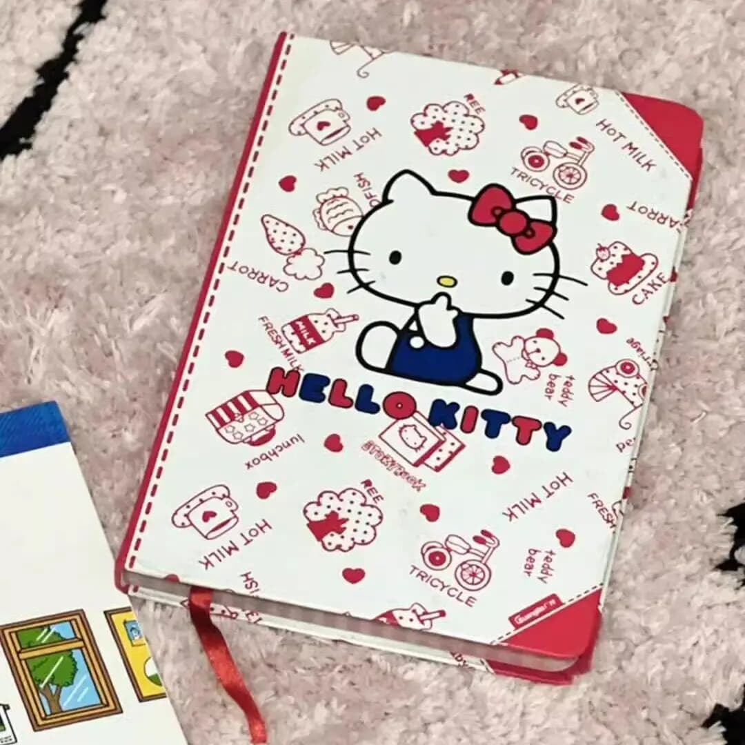 Quaderno A5 Hello Kitty Carino, Diario a Cuore da Ragazza di Grande Valore, Blocco Note Kawaii Perfetto