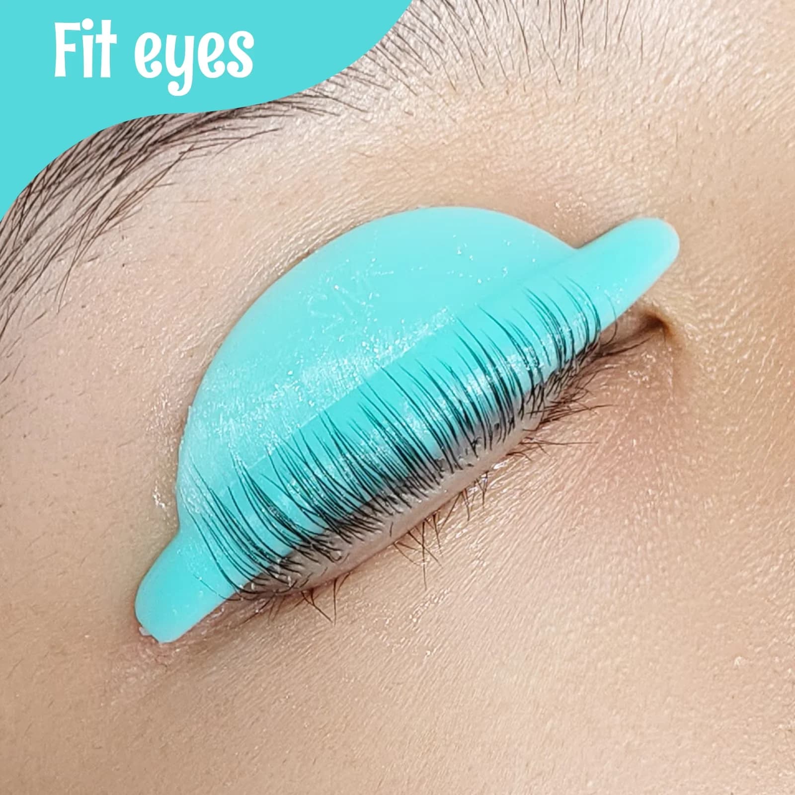 Libeauty 8 Paia di Cuscinetti in Silicone Senza Colla per Sollevamento Ciglia, Scudi Adesivi per Lifting Ciglia 3D, Strumento e Accessori per il Trucco