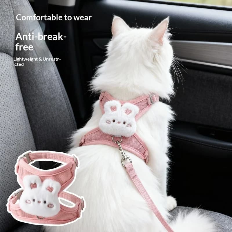 Guinzaglio per cani e gatti Guinzaglio per cani regolabile anti-fuga Set di imbracature per gatti da esterno Imbracatura pettorale universale anti-smarrimento per animali domestici
