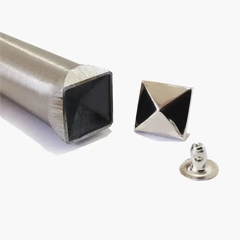 8-15mm Metal Pyramid Cap Rivets Square Studs Installation Tools for Leather Craft Bag Clothing Garment Shoes Accessories
