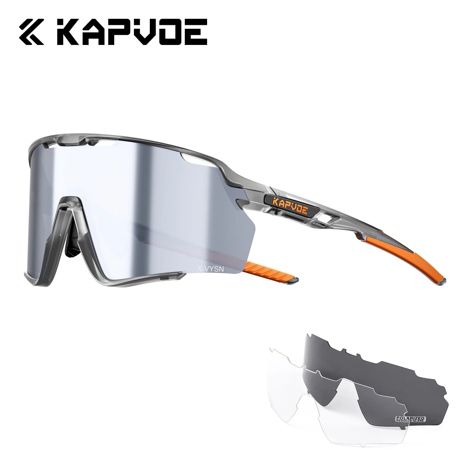 Kapvoe Sunglasses Polarized Warm Fishing Glasses Man Women Sports Cycling Glasses UV400 Protection Glasses Outdoor Riding Glasses