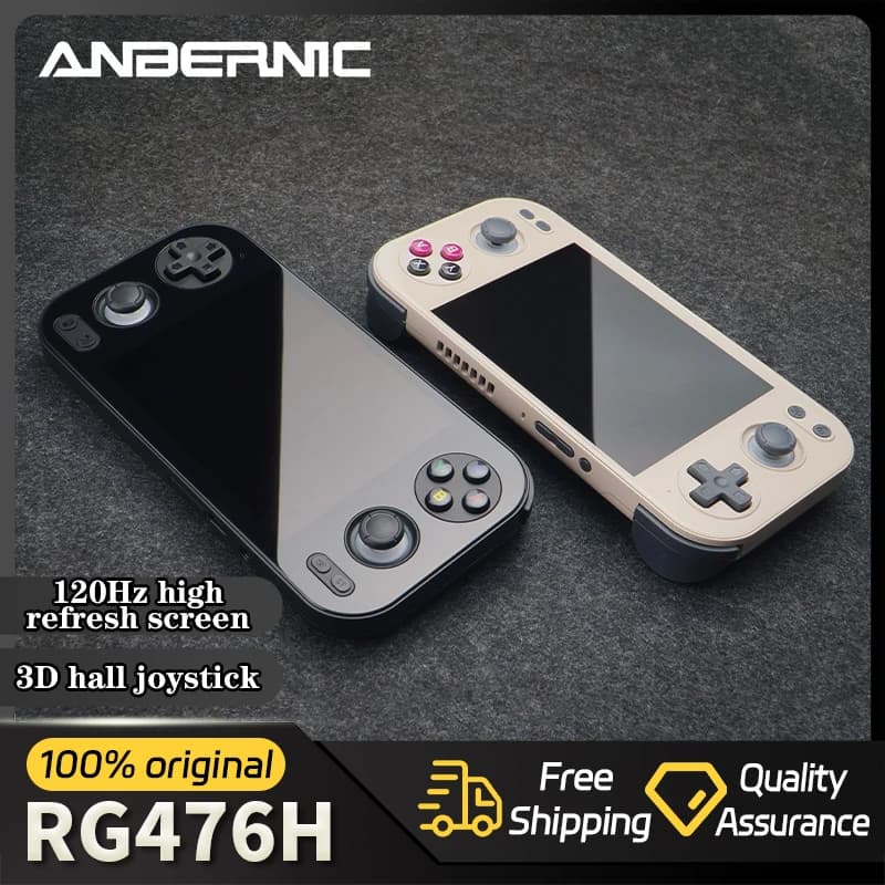 Anbernic RG 476H Unisoc T820 Console di Gioco Portatile Retro con Schermo LTPS da 4,7 Pollici, RG476H Android 13 Touch Screen, Supporto per Streaming RixelHK