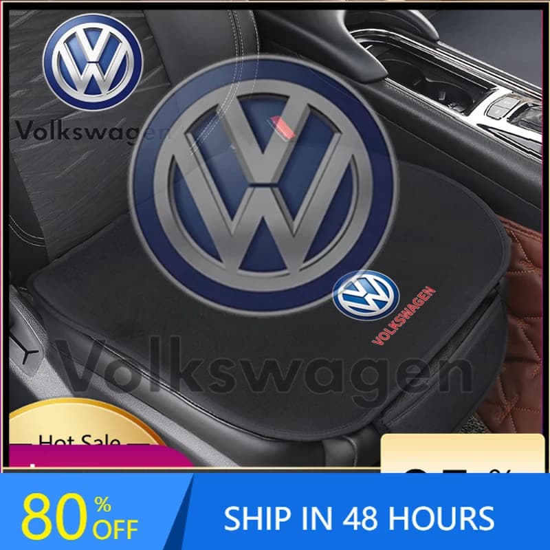 Car Sticker 2026: New trend moldings for VOLKSWAGEN VW car seat cushions, ice silk velvet non-slip cover for VW Volkswagen