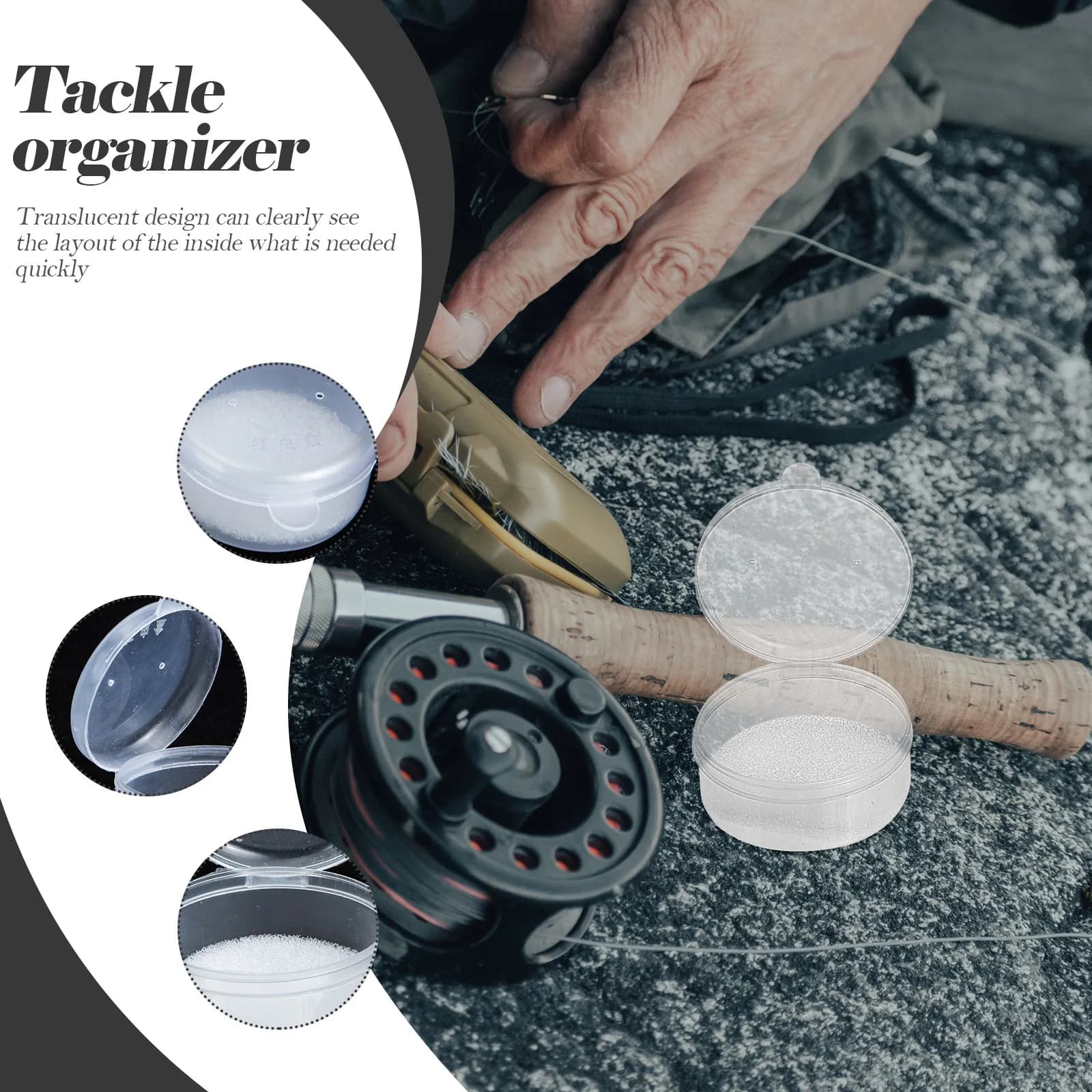 Scatola Porta Esche Portatile e Resistente da 40 Pezzi, Organizzatore Traspirante per Attrezzatura da Pesca, Accessorio Professionale per la Pesca