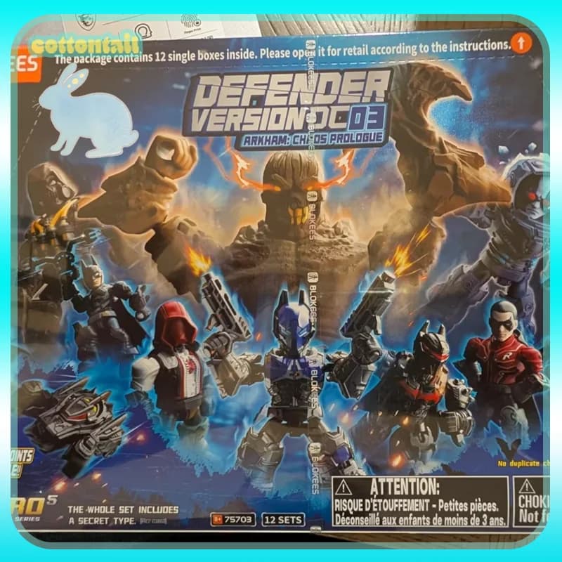Original Blokees Dc Defender Version 03 - Arkham: Chaos Prologue Series Blind Box Model Kits Batman Figures Ornaments Toys Gift