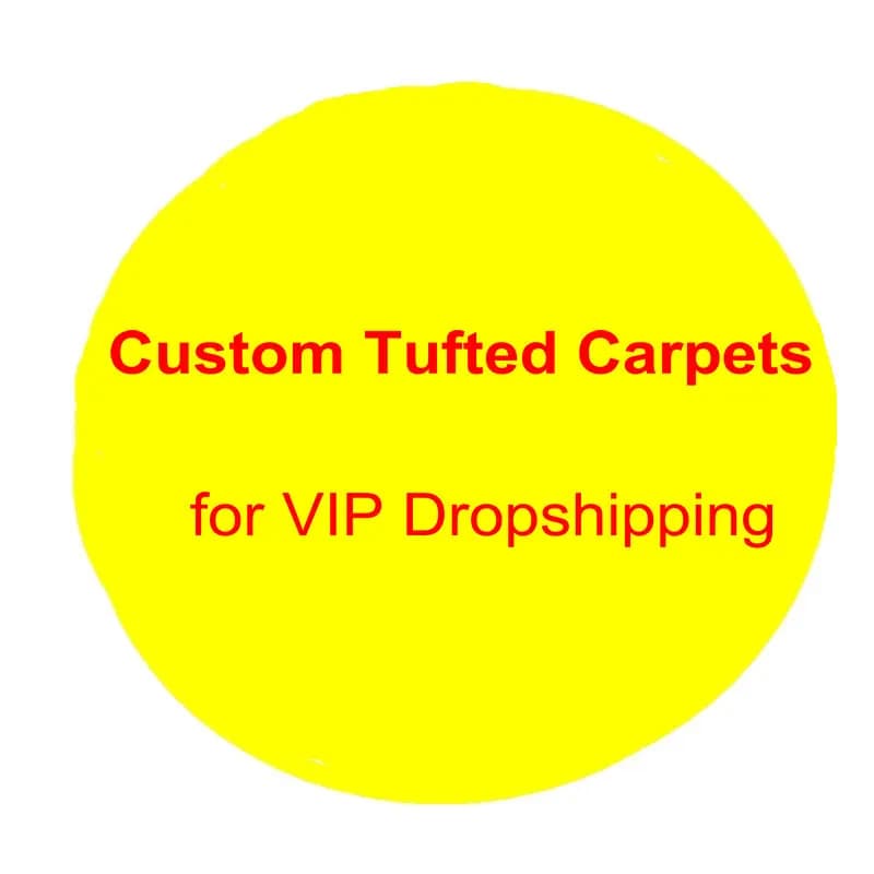 Tappeto trapuntato morbido personalizzato tappeto quadrato rotondo irregolare soggiorno camera da letto zerbino tappetino da bagno per VIP Dropshipping