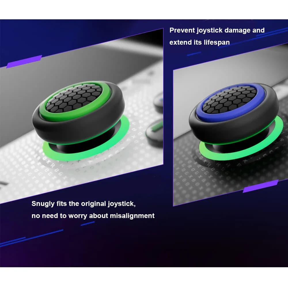 4PCS Thumb Stick Grip Caps Cover per Rog Xbox Ally/Rog Xbox Ally X Controller Silicone Joystick Grips Accessorio
