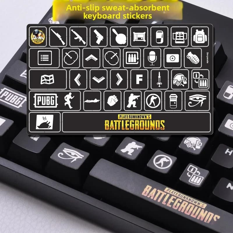 Adesivi universali antiscivolo che assorbono il sudore per tastiera Logitech G610 – Pellicola protettiva con texture in finta pelle scamosciata PU per giochi