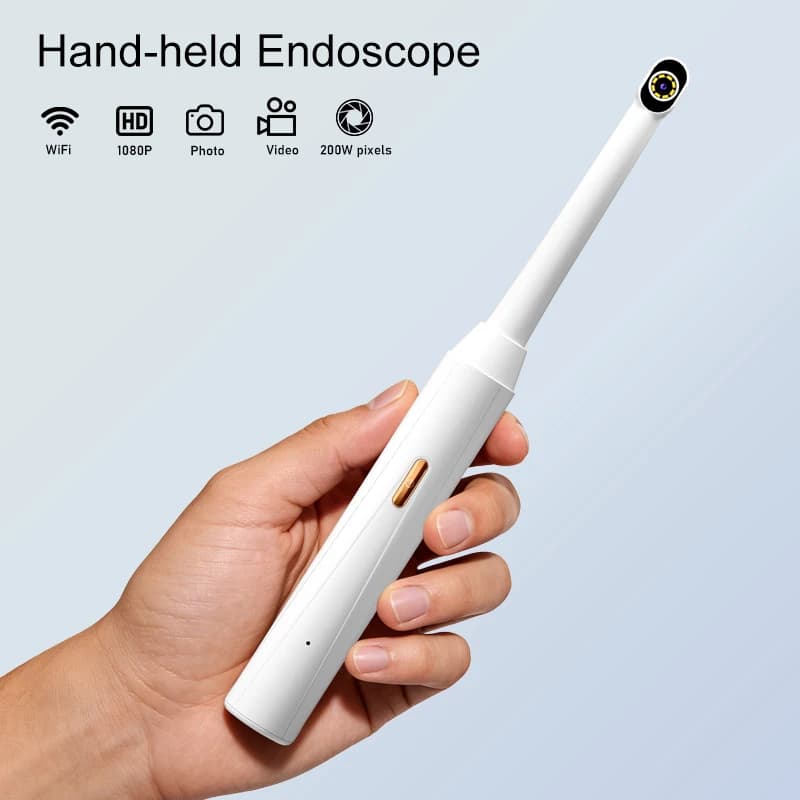 8 LED Portable WIFI Endoscope Camera Photo acquisition Digital Wireless Inspection Periscope USB-C Charging for Smartphone