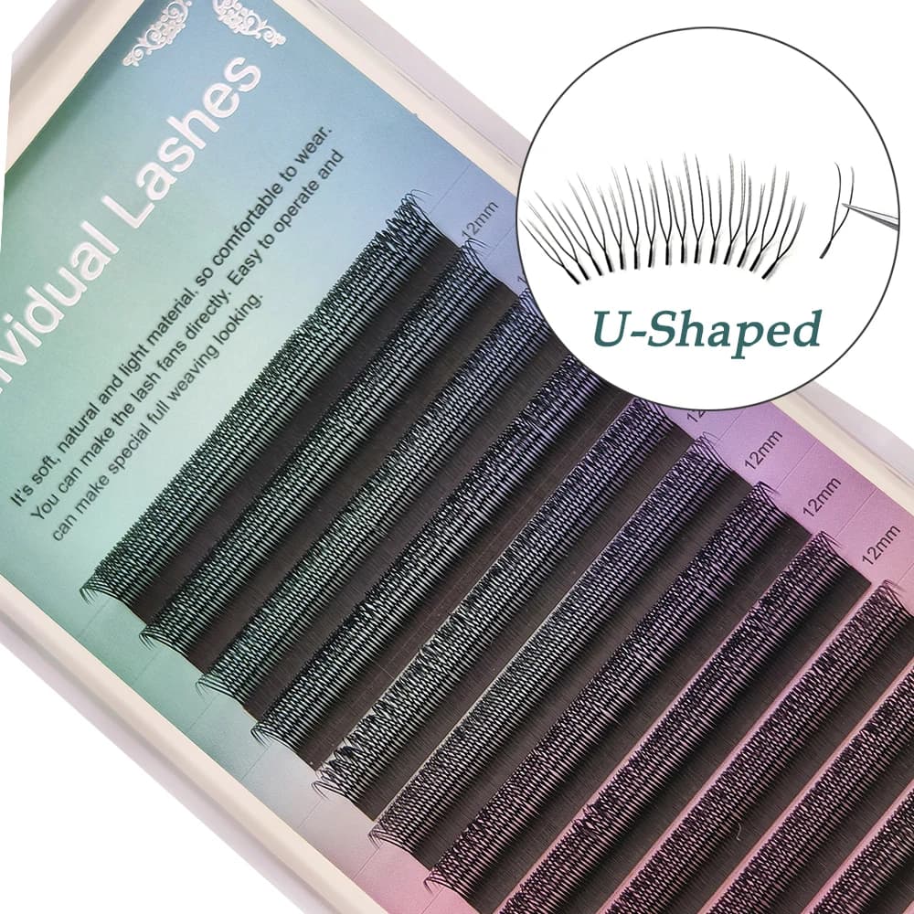 FAIRYTIS U Forma YY Ciglia Nuove estensioni ciglia UU 2D morbide naturali premium 0,07 mm C/D Curl Make up Tools