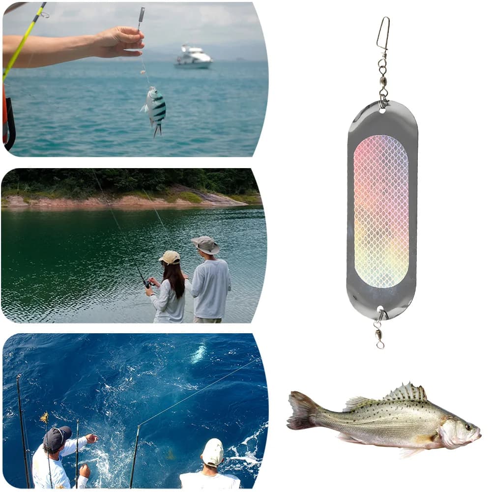 Fishing Lamps Swim diving plate Dodger Fishing Lamp Fishing Lamp Drawing Fish Fishing accessories Metal haulage bait