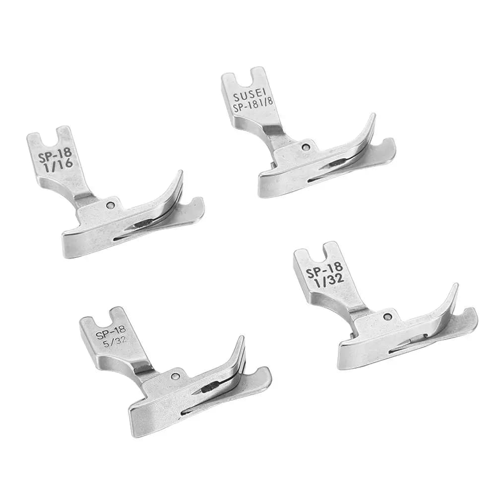Piedino pressore in metallo per macchina da cucire 3/8 SP-18 3/16 5/16 1/32, per bordi mobili, a punto singolo