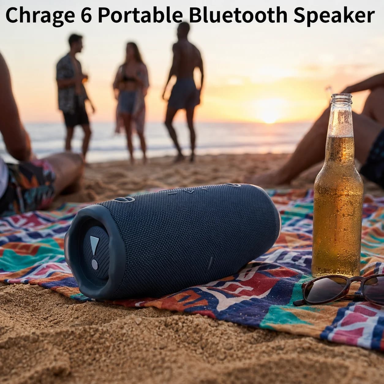 Chrage 6 Portable Bluetooth Speaker Wireless Subwoofer Deep Bass IP68 Waterproof Outdoor Beach Party Travel Music Player