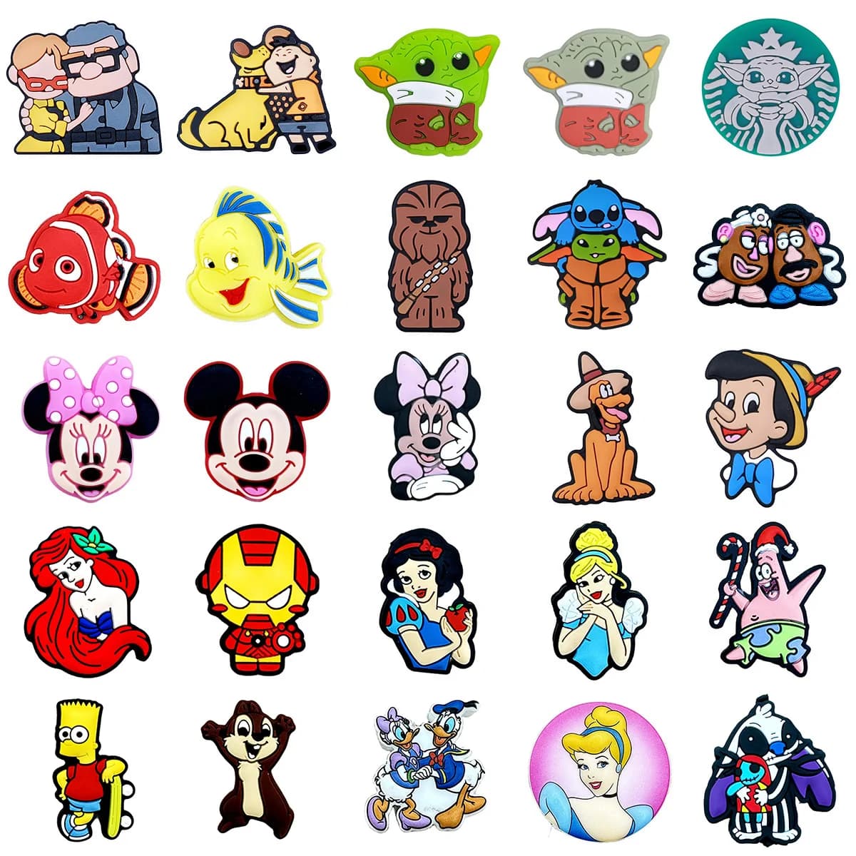 10pcs Cartoon Character Silicone Focal Beads Cute Silicone Bead for DIY Pen Keychain Necklace Bracelet Jewelry Making Wholesale