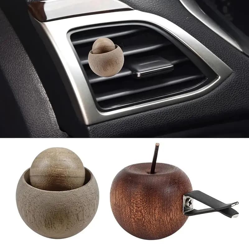 Mini Eco-Friendly Wooden Fragrance Oil Diffuser Natural Fresh Scent Aroma Diffuser for Car Bedroom Yoga Room