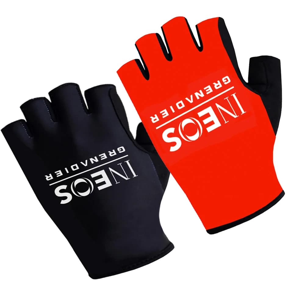 New Team Cycling Gloves INEOS Red Road Bike Gloves Half fingers and ladies' fingers Horse riding bicycle gloves for sports fitness gym