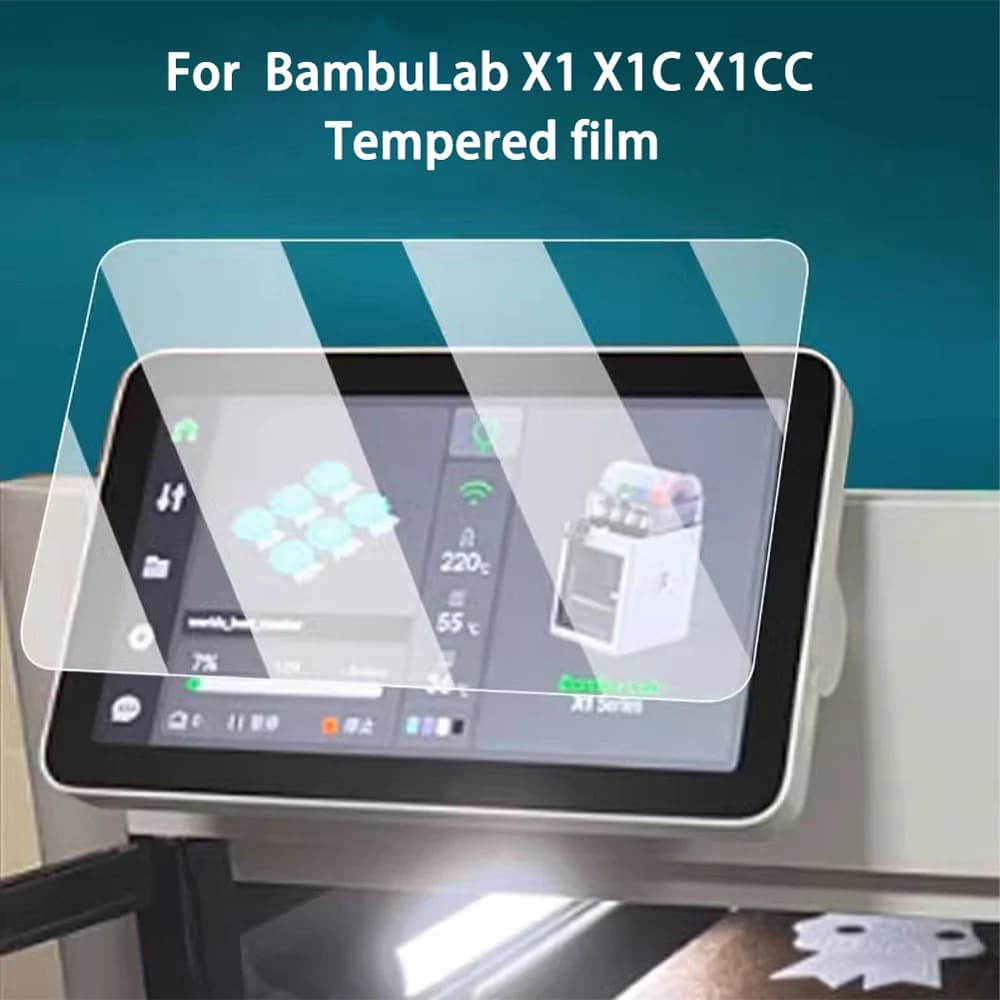 HD Tempered Glass Protective Film for 3D Printer BambuLab H2D H2S H2SC H2SL P1P P1S P2S P1SC X1 X1C X1CC