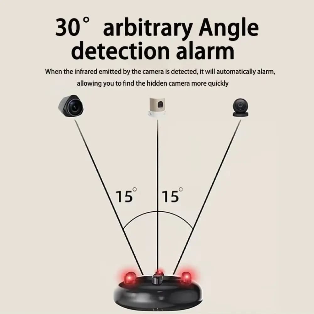 Portable Infrared Camera Detector LED Light Security Alarm Lens Detect Gadget Hanging Anti-Peeping Camera Detector