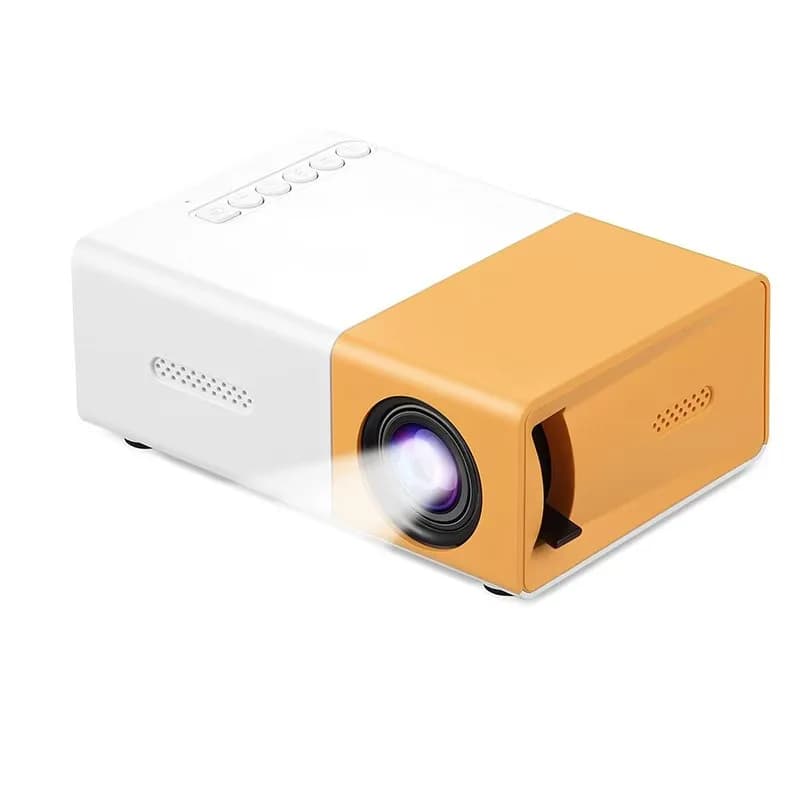 YG300 Mini Portable Projector, 4K Audio-Visual, HD Smart LCD, Home Wall Projection
