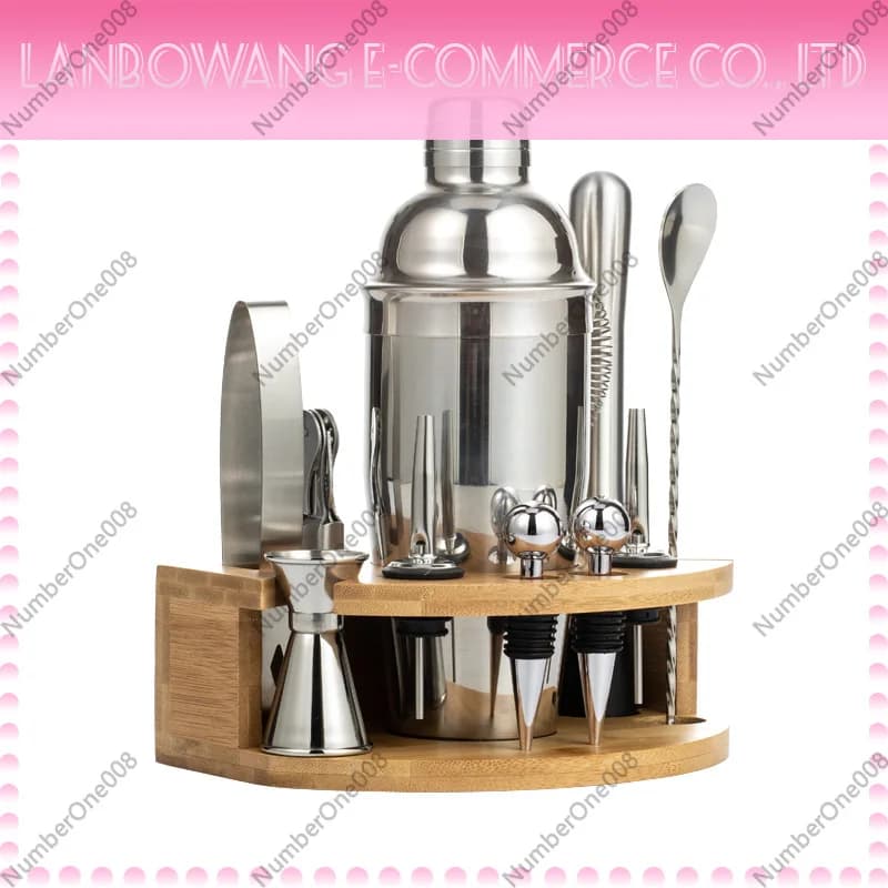 Stainless Steel Cocktail Shaker Set, Bar Mixing Tools Kit, Professional Bartender Set for Home Bar