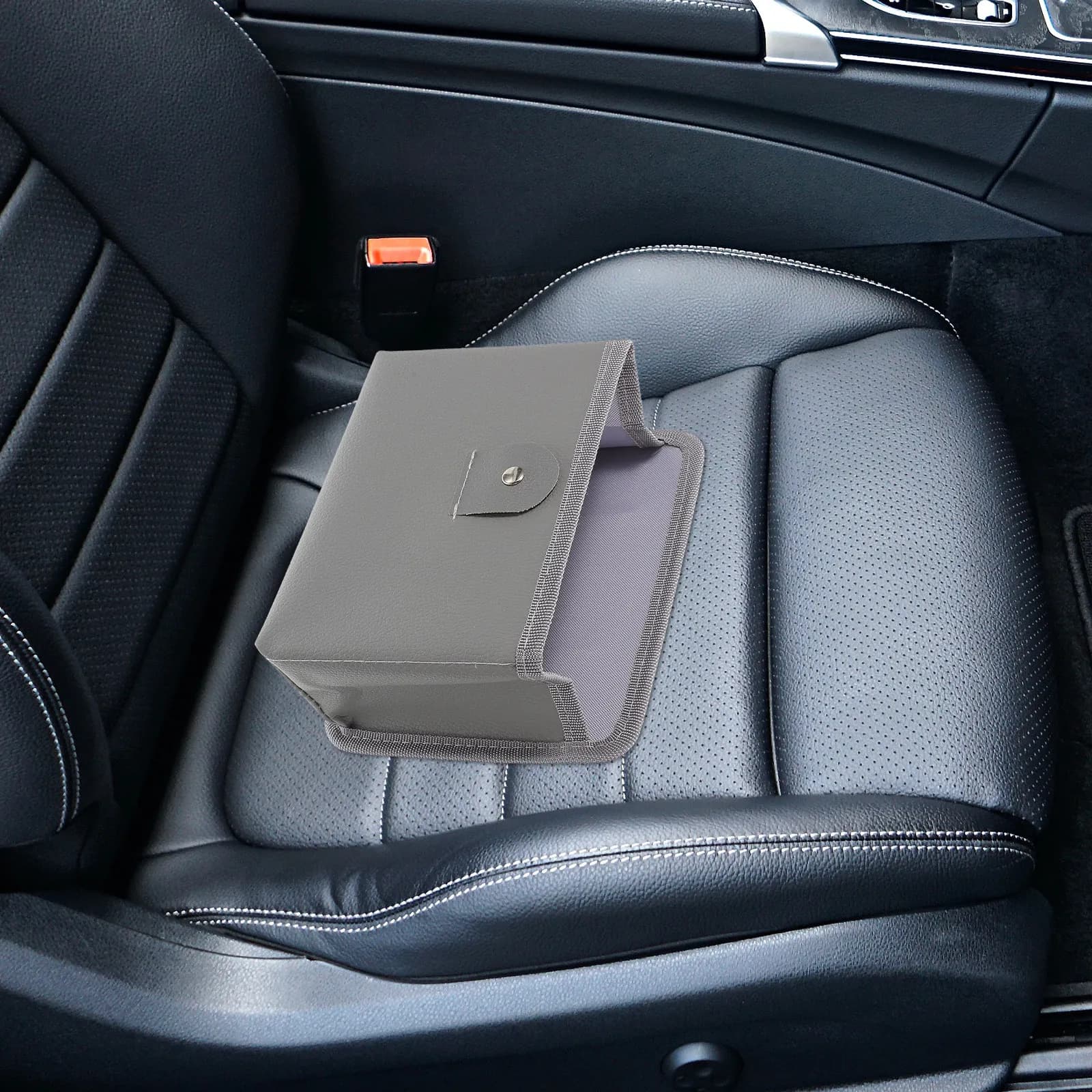 Contenitore Pieghevole per Rifiuti, Organizer per Portiera Anteriore e Sedile Posteriore Auto, Cestino Portaoggetti per Furgone