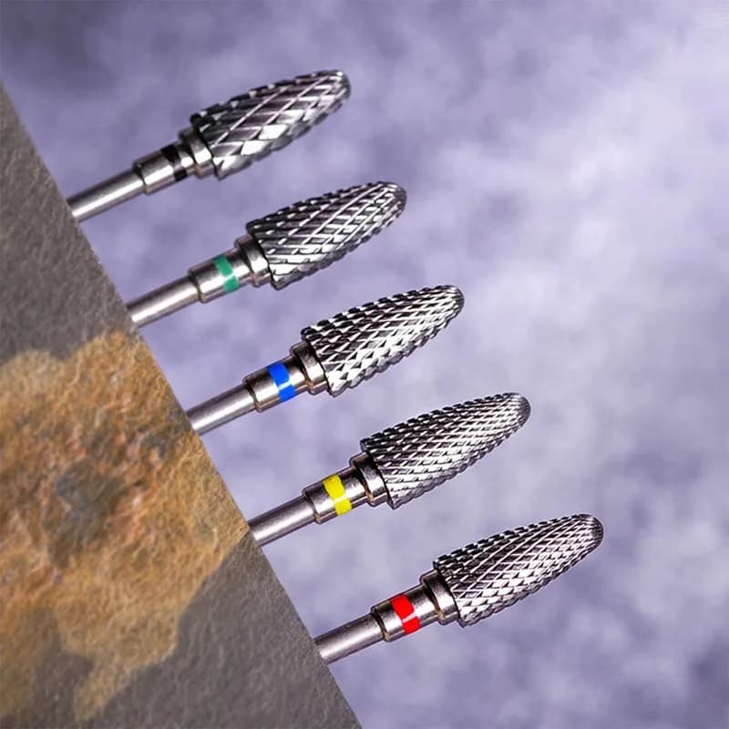 Nuovo 1 pz. Fresa per unghie in carburo di tungsteno, accessorio per trapano elettrico per manicure, frese per rimozione gel e lucidatura unghie