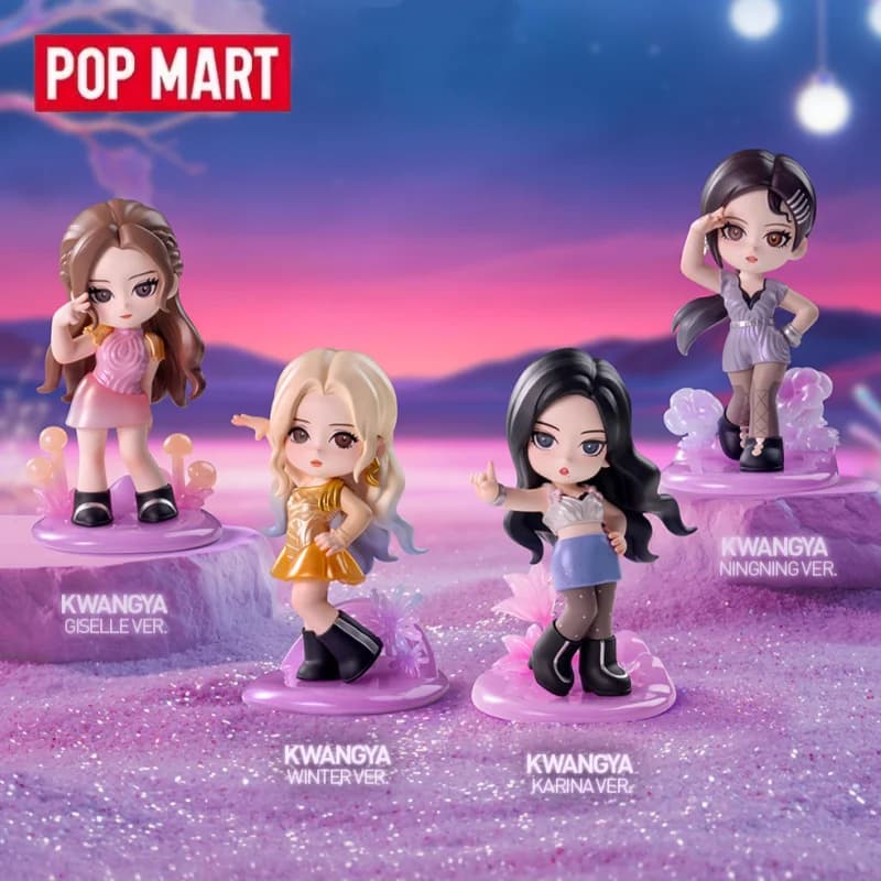 POP MART Aespa Memorable Picks Series Blind Box Mystery Box Guess Bag Toys Doll Cute Anime Figure Desktop Ornaments
