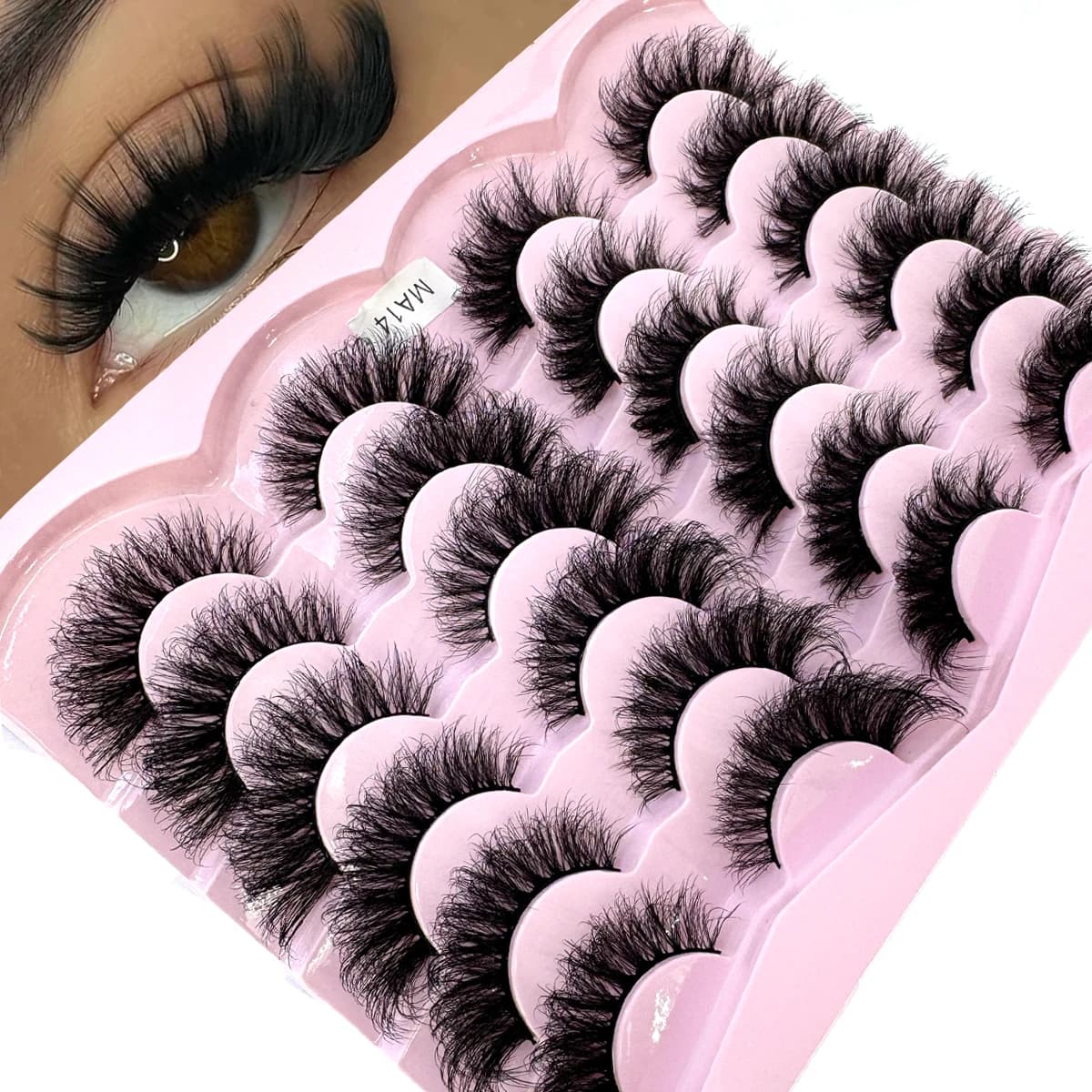 New12 paia naturali soffici 3D visone ciglia finte ciglia finte kit trucco visone ciglia estensione ciglia ciglia corte
