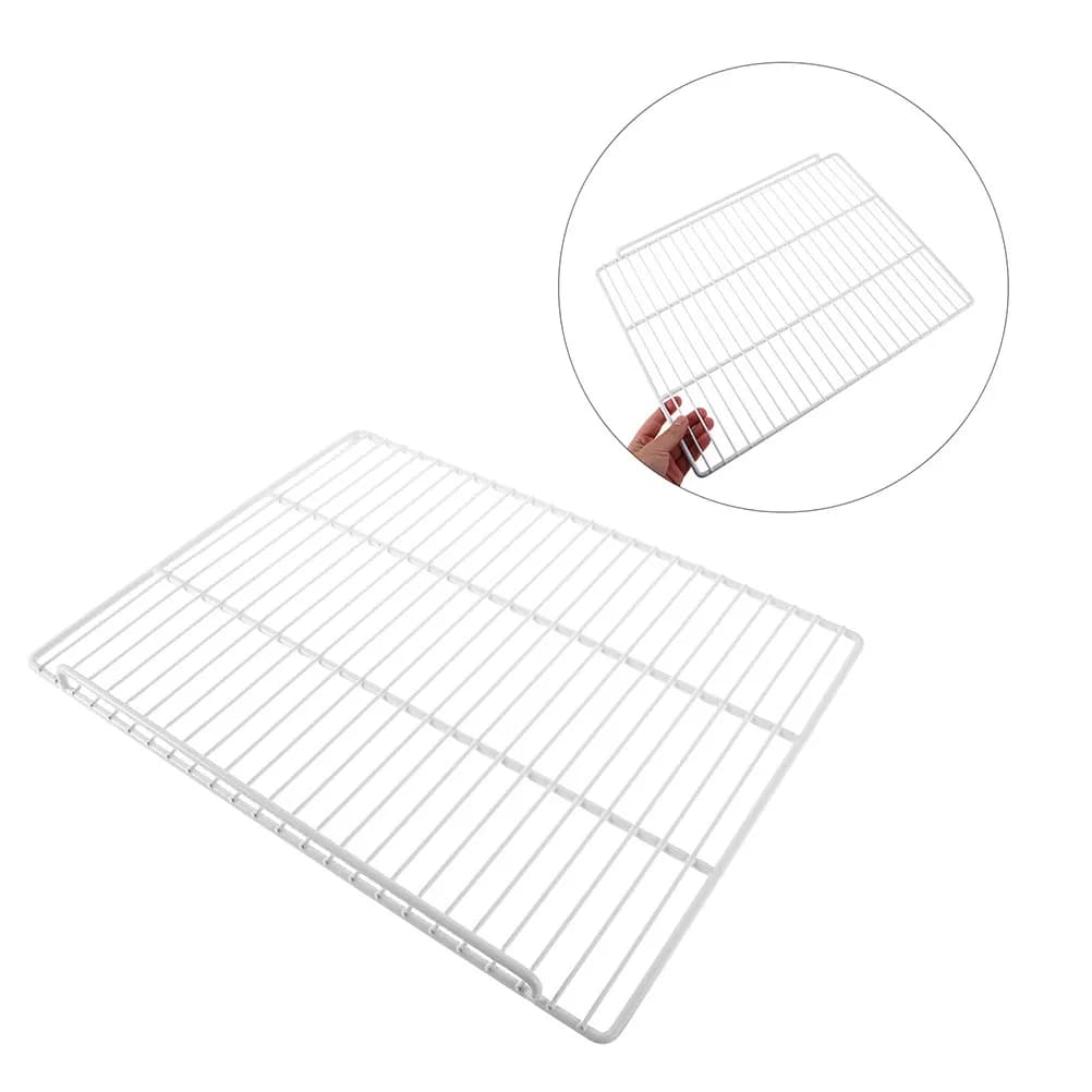 1 scaffale portaoggetti regolabile in metallo per congelatore, ripiano in filo metallico resistente per organizzare il frigorifero, per cucina domestica