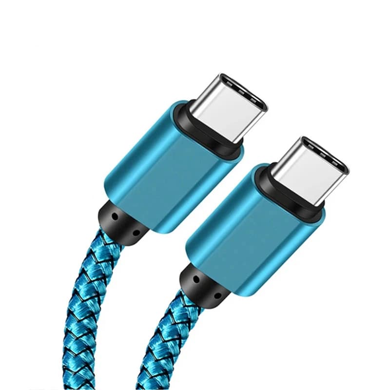 Cavo di collegamento di espansione da tipo C a tipo C PD60W 5A Caricatore di ricarica rapida Cavo dati in nylon da 1 M per Apple 15 16 Ipad Huawei Xiaomi Sam