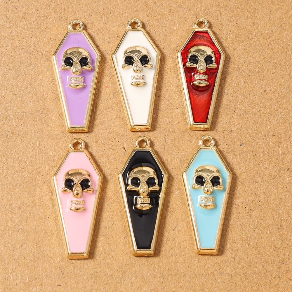 10pcs New Skull Charms Pendants for Jewelry Making Necklace Earrings DIY Handmade Accessories Supplies