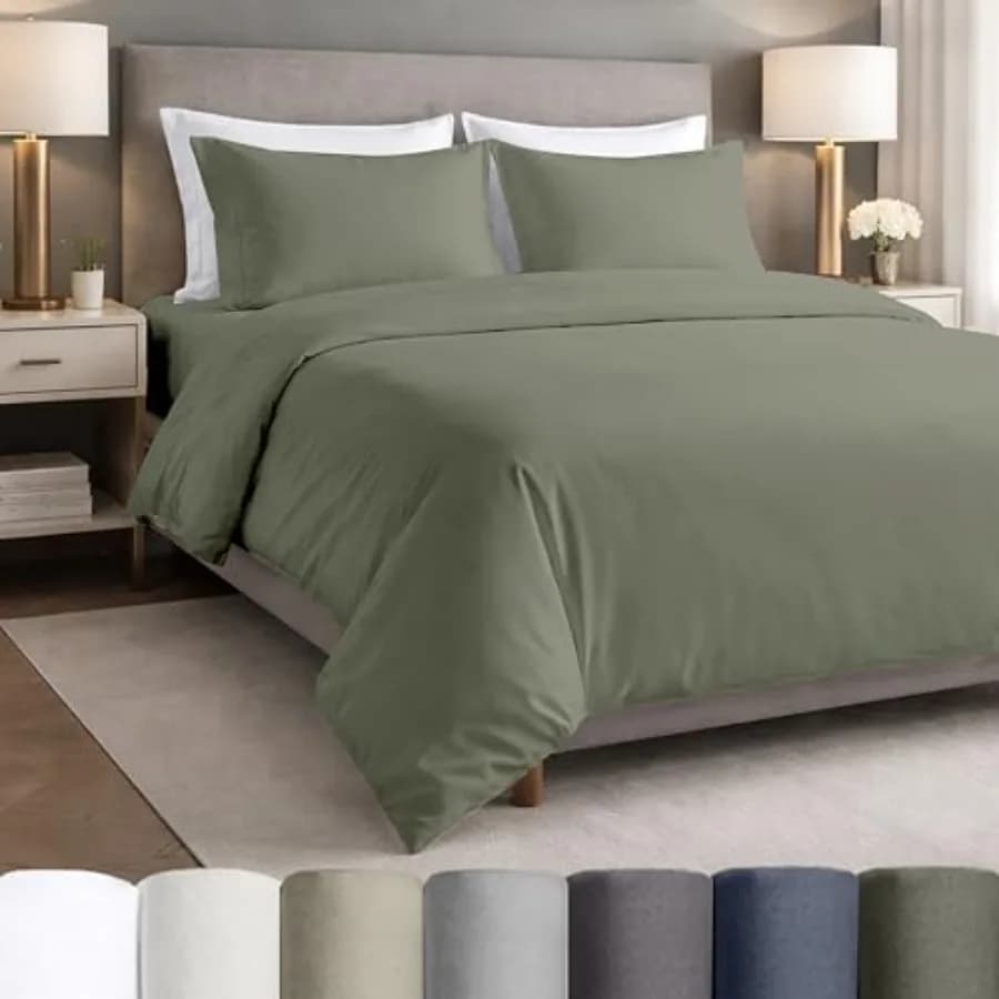 100% Egyptian Cotton Bed Sheet Set - Lightweight Bed Sheet Set and Freshwater Pearls for Double Bed, Luxury Lenzuola