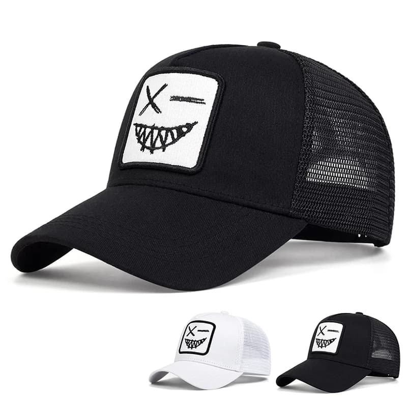Unisex Casual Baseball Cap Sports SnapBack Golf Hat Cotton Embroidery Hip Hop Hats Summer Breathable Mesh Caps Gorras