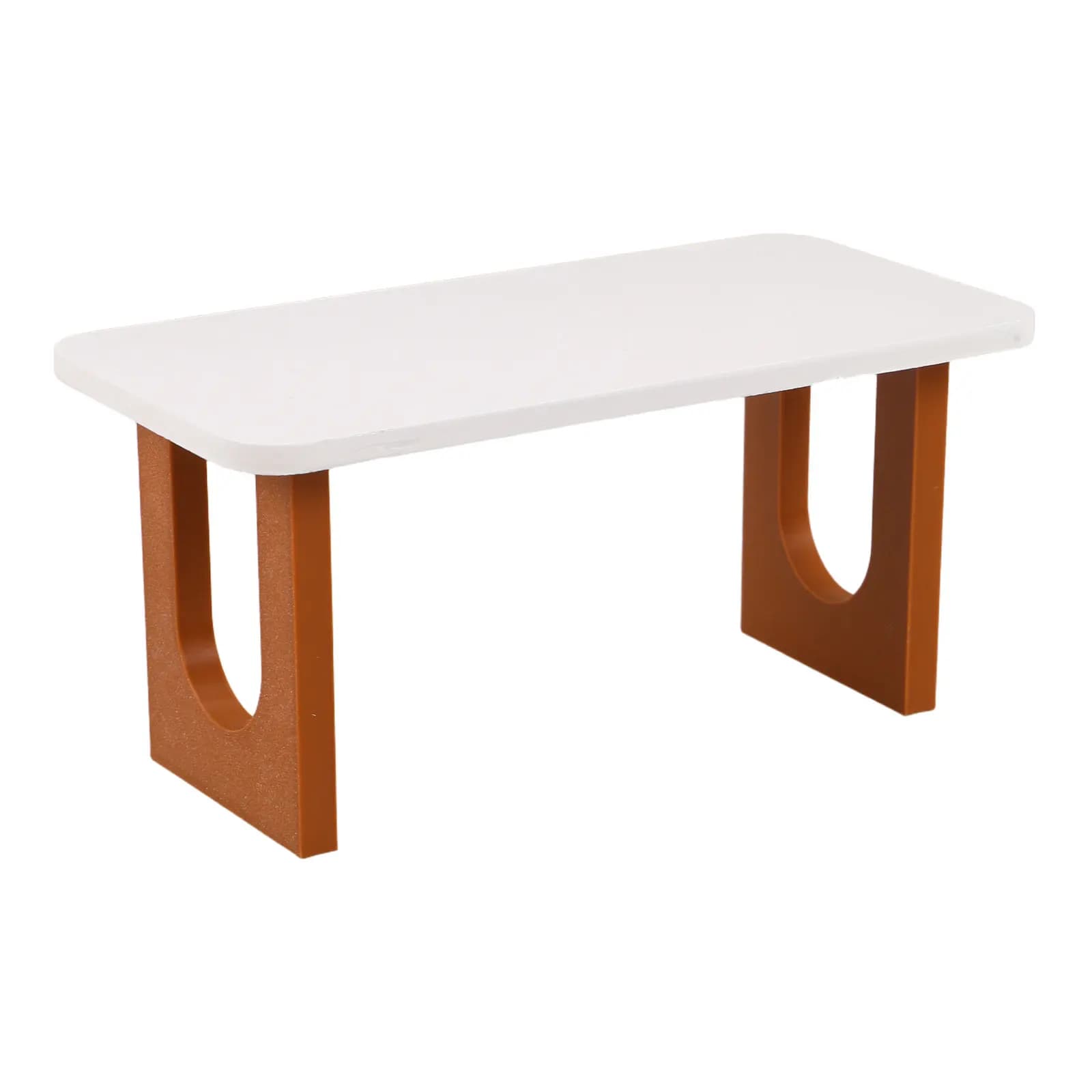 Miniature Dollhouse Furniture Table Authentic Classroom Ambiance Stable Legs Mini Desk for Home Office Display and Dollhouse