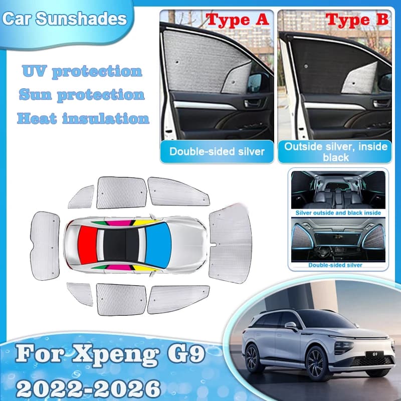 Auto Parasole Per Xpeng G9 2025 Accessori 2022 2023 2024 2025 2026 Parasole Parabrezza Finestrino Laterale Tenda Coperture Body Kit