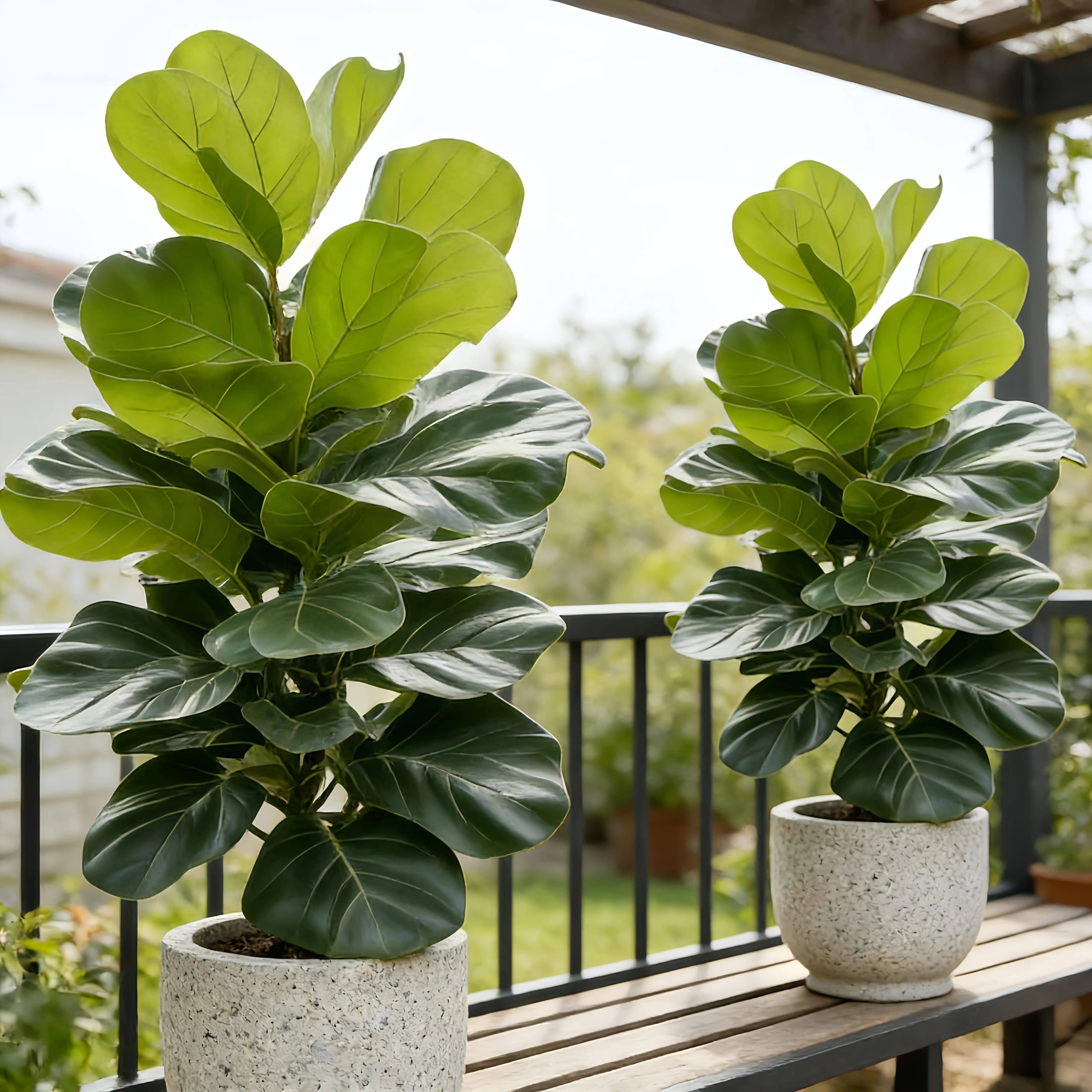 Due Piante - 103 cm di Altezza, Grande Pianta Verde Artificiale, Palma Canna - Decorazione Contemporanea per Giardini Nuziali