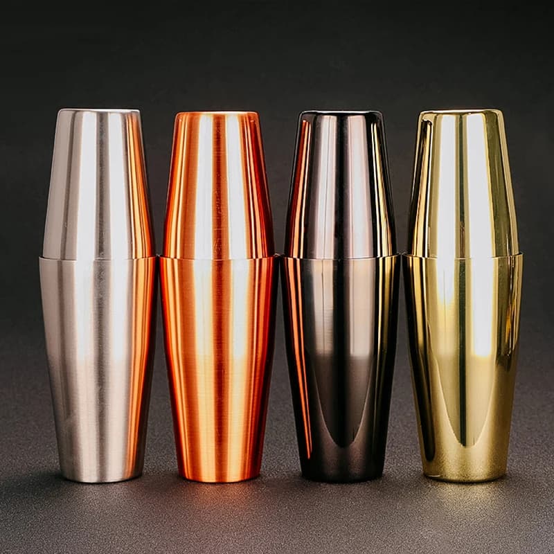 Shaker per cocktail da bar da 600 ml Shaker Boston: set da 2 pezzi: strumenti da bar per shaker da cocktail professionale per baristi ponderati da 18 once