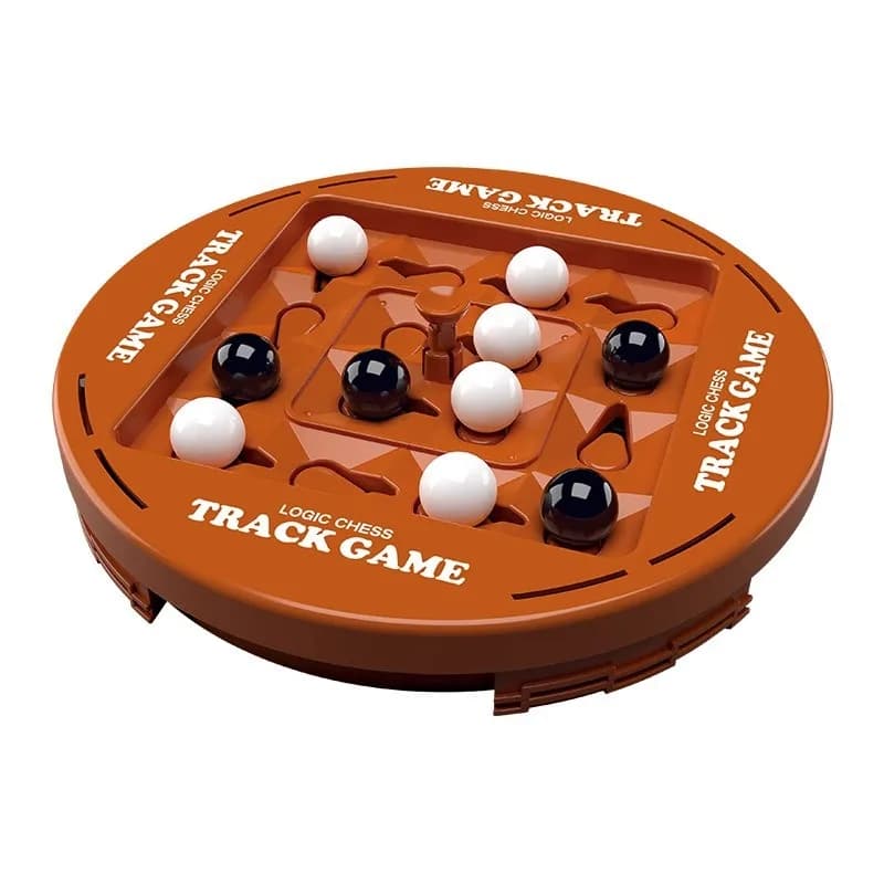 Logic Chess Track Game Educational Toy, Track Chess Game, Four In A Row Game, Fun Table Top 2 Players Puzzle Board Game Set