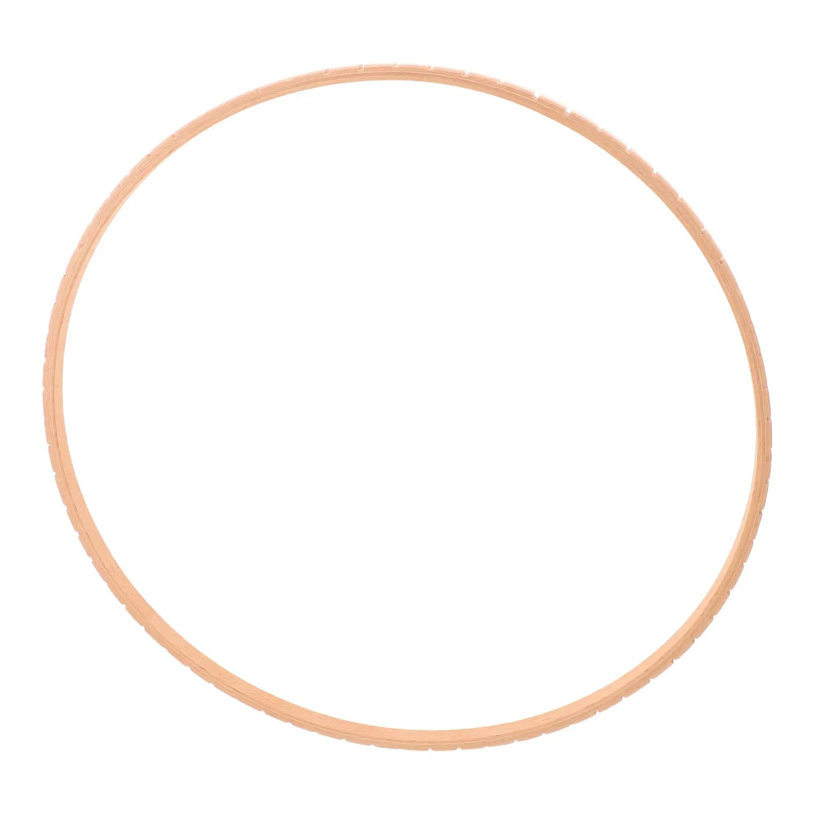 Round Wooden Knitting Loom 11 Hand Weaving Tool Circular Frame for Home DIY Coaster Wall Hanging Retro Craft Supplies